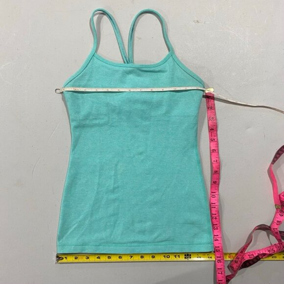 Lululemon Power Y Tank, Aqua, 2, XXS - Picture 6 of 7